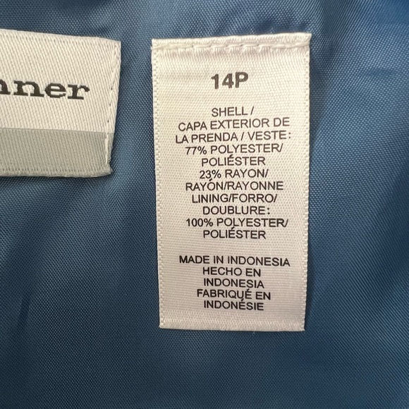 ALIA OPEN FRONT BLUE BLAZER SIZE 14P - Picture 5 of 5